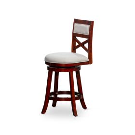 30" Bar Height X-Back Swivel Stool