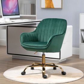 360° Green Velvet Swivel Chair