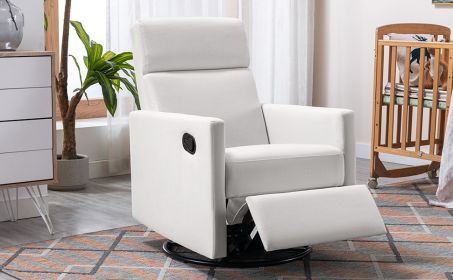 Modern Upholstered Rocker Nursery Chair