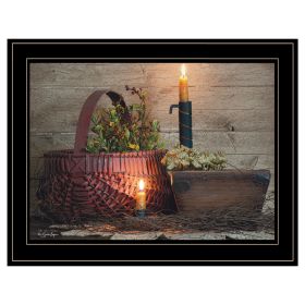 Trendy Decor 4U "The Red Basket" Framed Wall Art