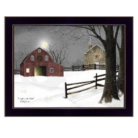 Trendy Decor 4U "Light in the Stable" Framed Wall Art,