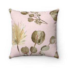 Garder Blossoms Double Sided Suede Square Cushion