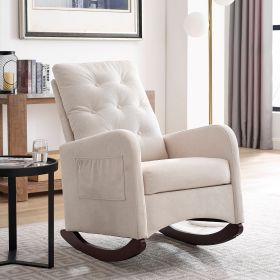 [Video] Welike Modern Accent High Backrest Living Room Lounge Arm Rocking Chair