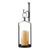 Hanging Hurricane Glass Wall Sconce