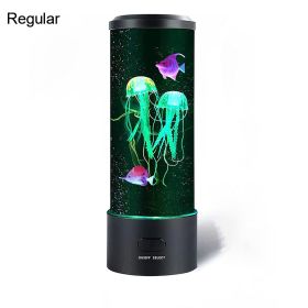 Jellyfish Lamp Fantasy Jellyfish Lamp LED Night Light (Lampshade Color: No remote control)