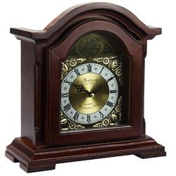 Bedford Clock Collection Redwood Mantel Clock with Chimes (SKU: BED6003)